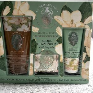 Shower gel, Bar soap, Hand cream, Fresh Magnolia